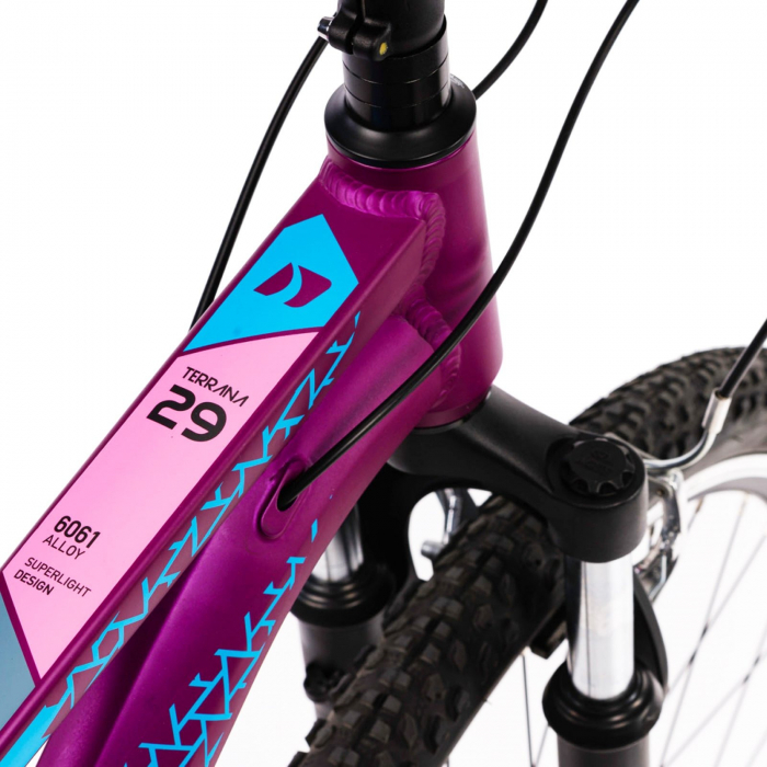 Bicicleta MTB-HT 29" DHS Terrana 2922, cadru aluminiu, manete secventiale, frane V-Brake, 21 viteze [4]