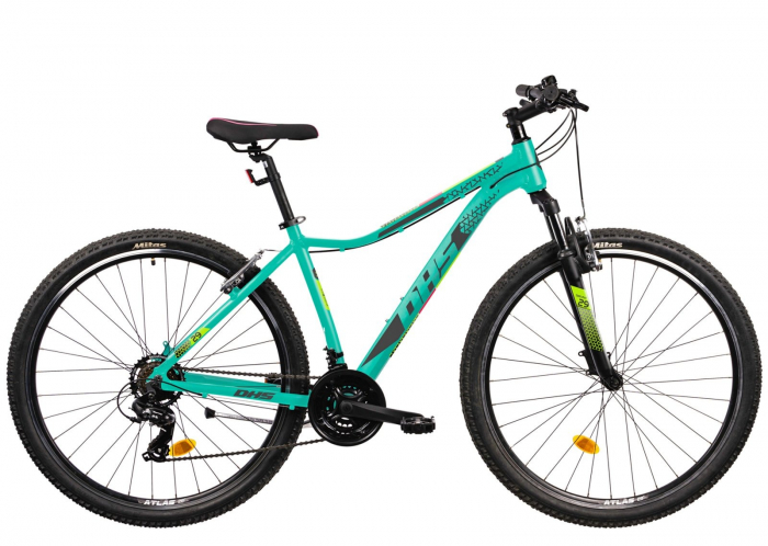 Bicicleta MTB-HT 29" DHS Terrana 2922, cadru aluminiu, manete secventiale, frane V-Brake, 21 viteze [1]