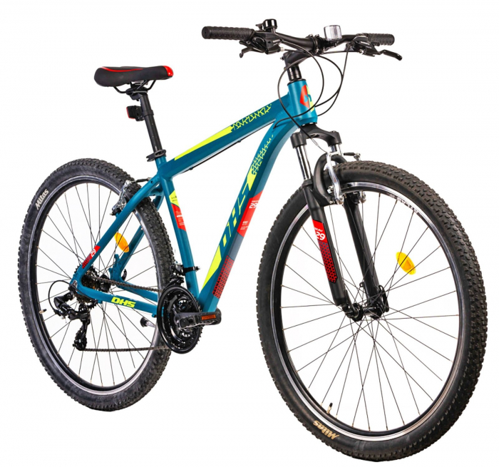 Bicicleta MTB-HT 29" DHS Terrana 2923, cadru aluminiu, manete secventiale, frane V-Brake, 21 viteze [2]