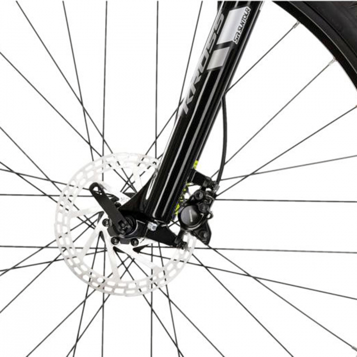 Bicicleta MTB-HT 29" KROSS Hexagon 6.0, cadru aluminiu 21", manete secventiale, frane hidraulice, 24 viteze, negru/gri [6]