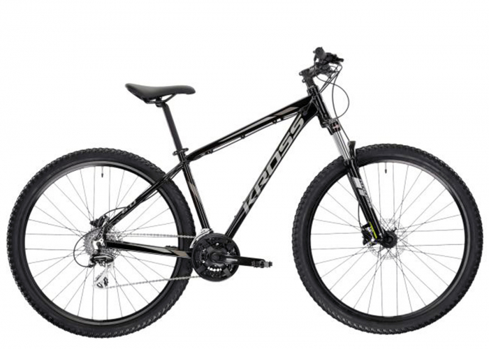 Bicicleta MTB-HT 29" KROSS Hexagon 6.0, cadru aluminiu 19", manete secventiale, frane hidraulice, 24 viteze, negru/gri [2]