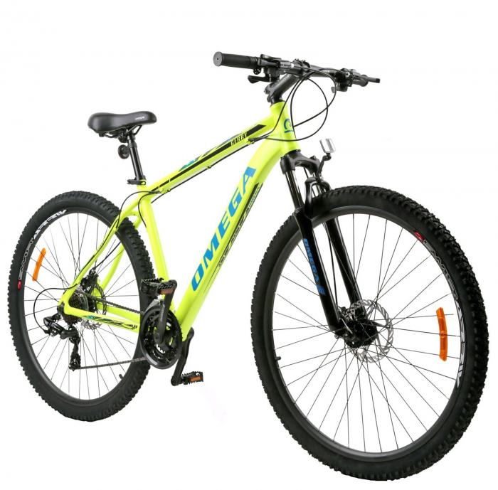 Bicicleta MTB-HT 27.5" OMEGA Gerry, cadru aluminiu 19.5", manete secventiale, frane disc, 21 viteze, rosu/negru [2]