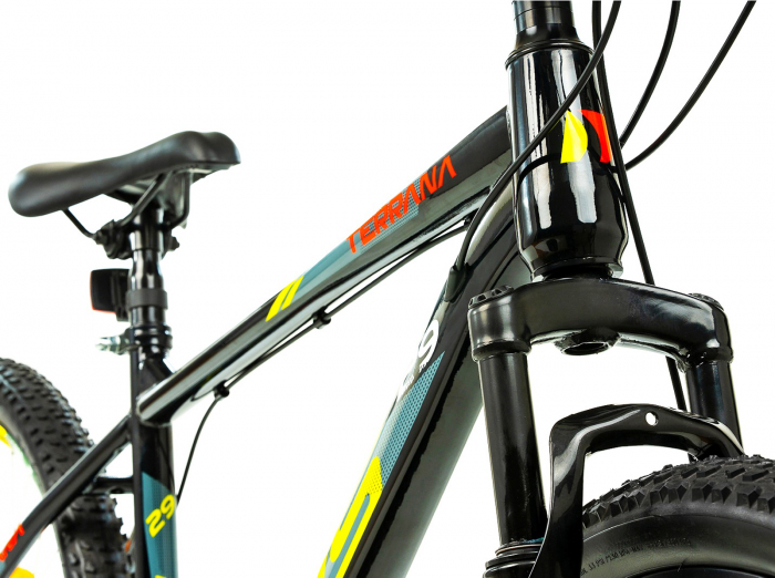 Bicicleta MTB-HT 29" TERRANA 2905, cadru otel, manete revoshift, frane disc, 21 viteze [4]