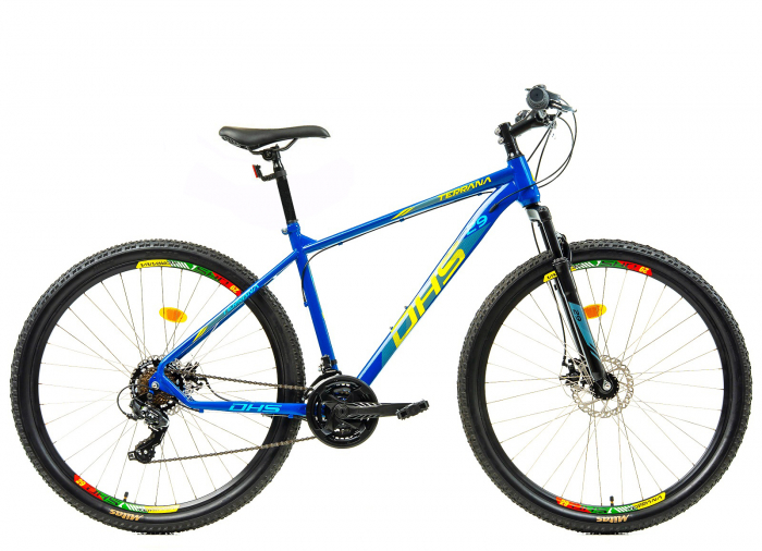 Bicicleta MTB-HT 29" TERRANA 2905, cadru otel, manete revoshift, frane disc, 21 viteze [2]