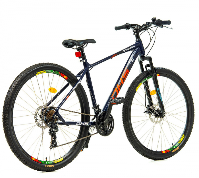 Bicicleta MTB-HT 29" TERRANA 2905, cadru otel, manete revoshift, frane disc, 21 viteze [3]
