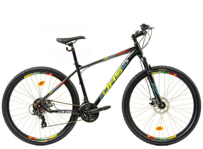 Bicicleta MTB-HT 29" TERRANA 2905, cadru otel, manete revoshift, frane disc, 21 viteze [2]