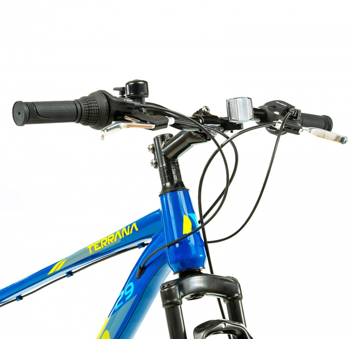 Bicicleta MTB-HT 29" TERRANA 2905, cadru otel, manete revoshift, frane disc, 21 viteze [5]