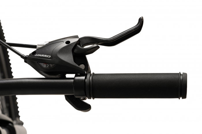 ﻿﻿Bicicleta MTB-HT 29" VELORS Challenge 2.9, cadru otel 18", manete secventiale, frane disc, 21 viteze, negru/gri [7]