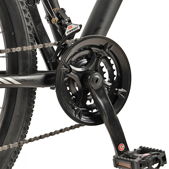 ﻿﻿Bicicleta MTB-HT 29" VELORS Challenge 2.9, cadru otel 18", manete secventiale, frane disc, 21 viteze, negru/gri [8]