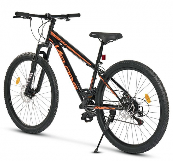 Bicicleta MTB-HT 26" VELORS Challenge 2.6, cadru otel 17", manete secventiale, frane disc, 21 viteze, negru/portocaliu [3]