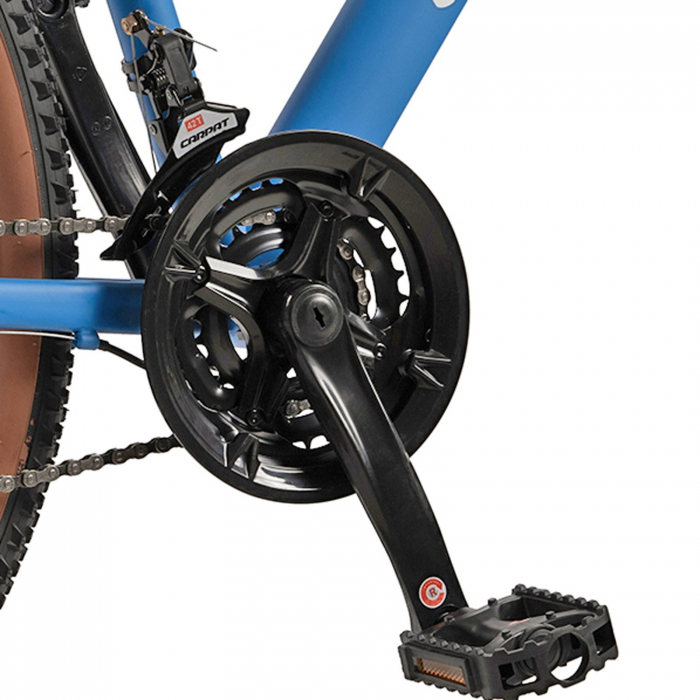 Bicicleta MTB-HT 27.5" VELORS Genius 2.7, cadru otel 18", frane disc, manete secventiale, 21 viteze, albastru/alb [8]