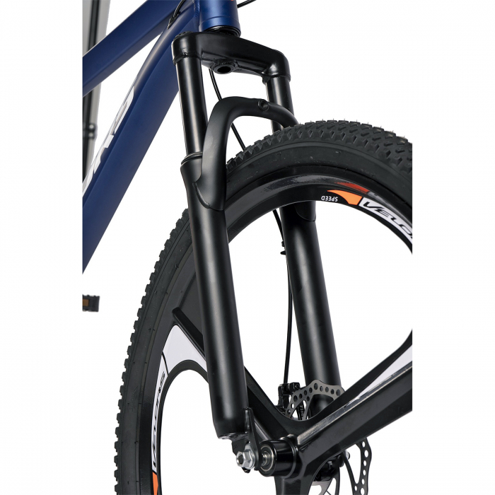 Bicicleta MTB-HT 27.5" VELORS Power 2.7, cadru aluminiu 17", jante magneziu, manete secventiale, frane disc, 21 viteze, albastru/portocaliu [4]