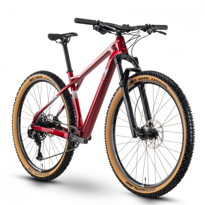 Bicicleta MTB-HT 29" RAYMON HardRay 7.0, cadru carbon 18.5", manete secventiale, frane hidraulice, 12 viteze, rosu [1]
