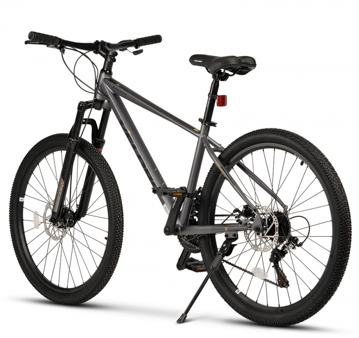 Bicicleta MTB-HT 26" VELORS Rambler, cadru otel 17", manete secventiale, frane disc, 21 viteze, gri/negru [3]
