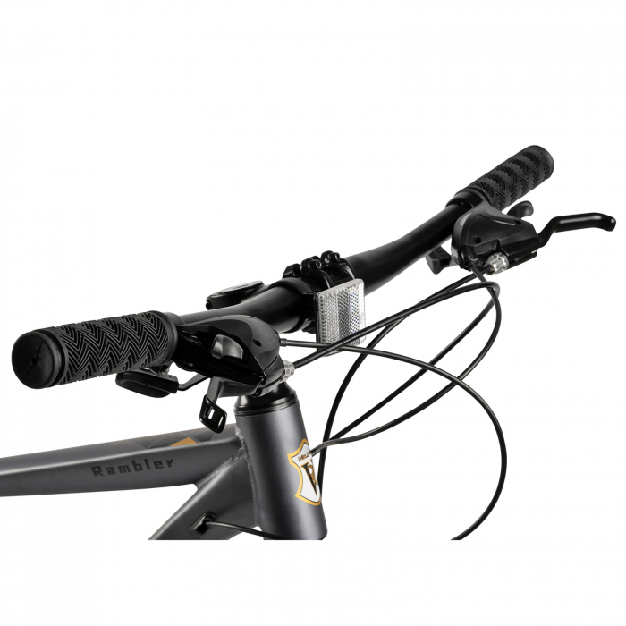 Bicicleta MTB-HT 26" VELORS Rambler, cadru otel 17", manete secventiale, frane disc, 21 viteze, gri/negru [6]