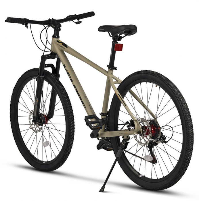 Bicicleta MTB-HT 27.5" VELORS Rambler, cadru otel 18", manete secventiale, frane disc, 21 viteze, olive/negru [3]