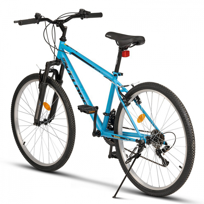 Bicicleta MTB-HT 26" VELORS Rockstar, cadru otel 17", manete index, frane V-Brake, 21 viteze, albastru [3]