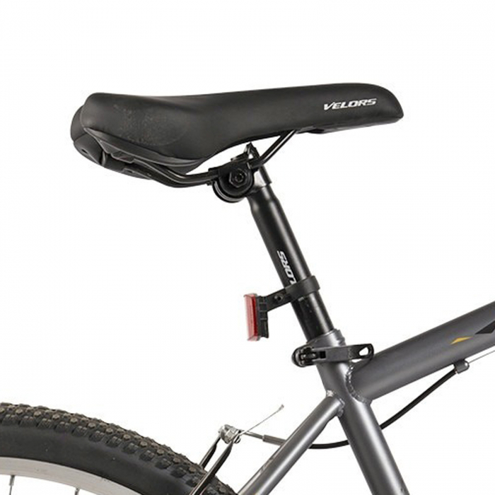 Bicicleta MTB-HT 26" VELORS Rockstar, cadru otel 17", manete index, frane V-Brake, 21 viteze, gri/negru [8]