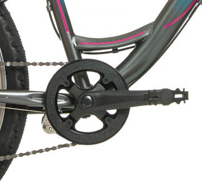 Bicicleta oras 24" DHS Modesty, cadru otel 12.5", manete revoshift,  frane V-Brake, 6 viteze [6]