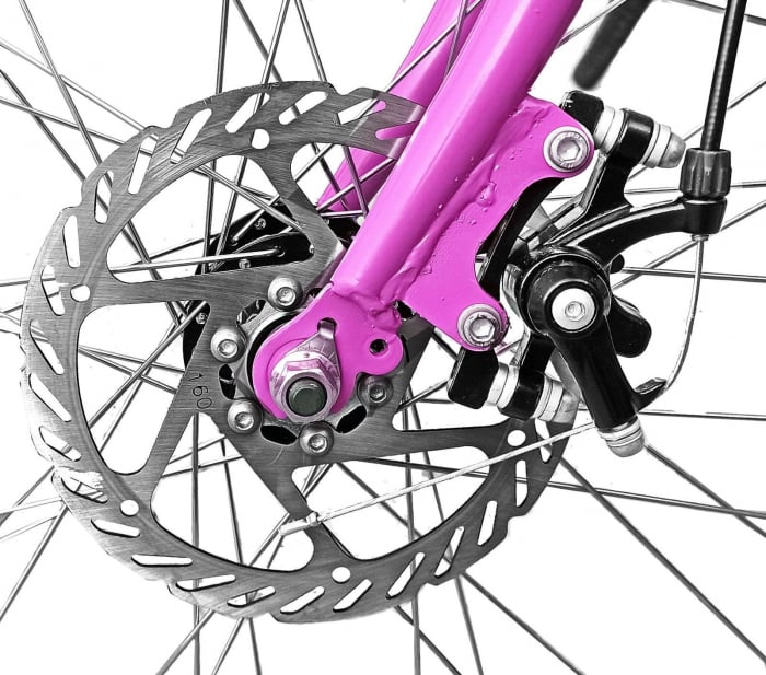 Bicicleta oras 24" RDB Matița, cadru otel 15", frane Disc/V-Brake, 21 viteze, roz [4]