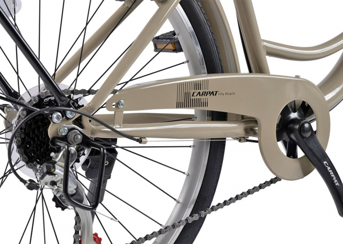 Bicicleta oras 26" CARPAT City, cadru otel, manete RevoShift, frane V-Brake, 7 viteze [7]