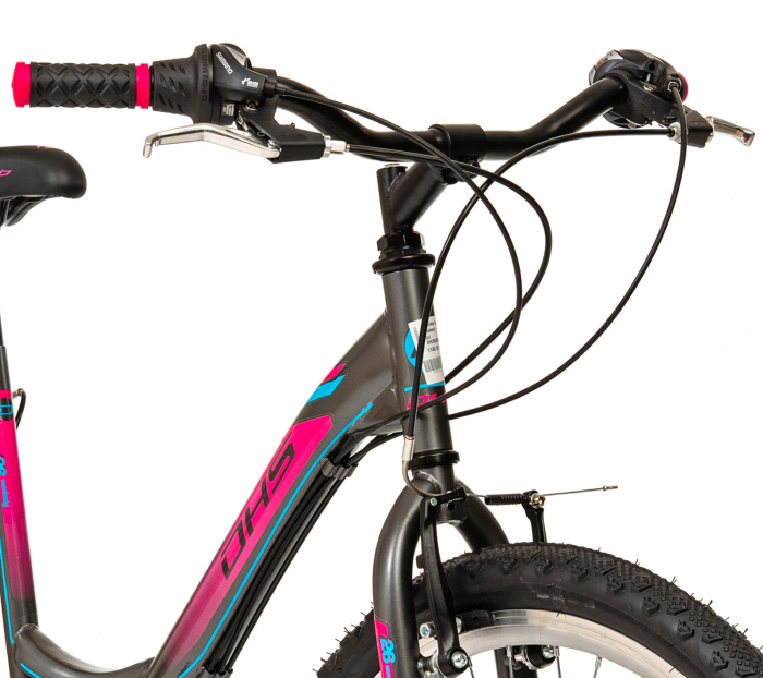 Bicicleta oras 26" DHS Modesty, cadru otel 16.5", manete revoshift,  frane V-Brake, 18 viteze [5]