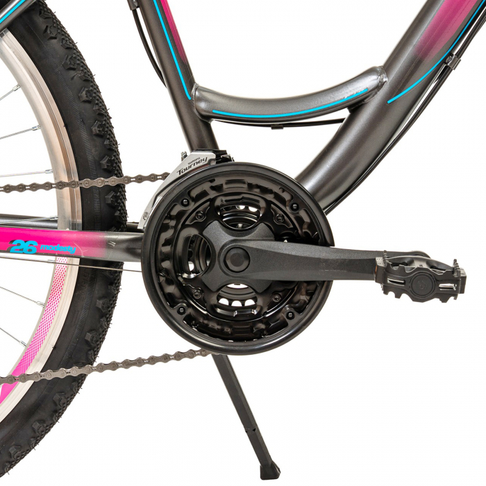 Bicicleta oras 26" DHS Modesty, cadru otel 16.5", manete revoshift,  frane V-Brake, 18 viteze [8]