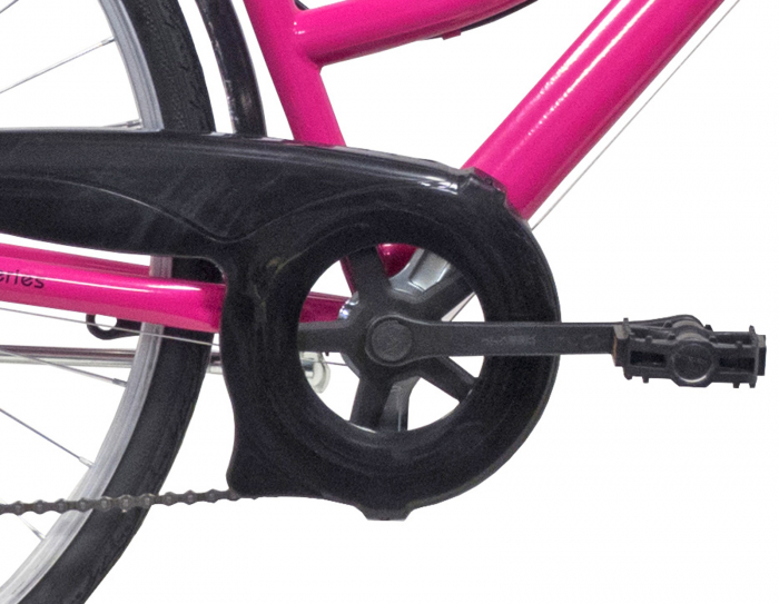 Bicicleta oras 28" BOTTARI Pisa W, cadru otel 18", frane V-Brake, 6 viteze, roz [3]