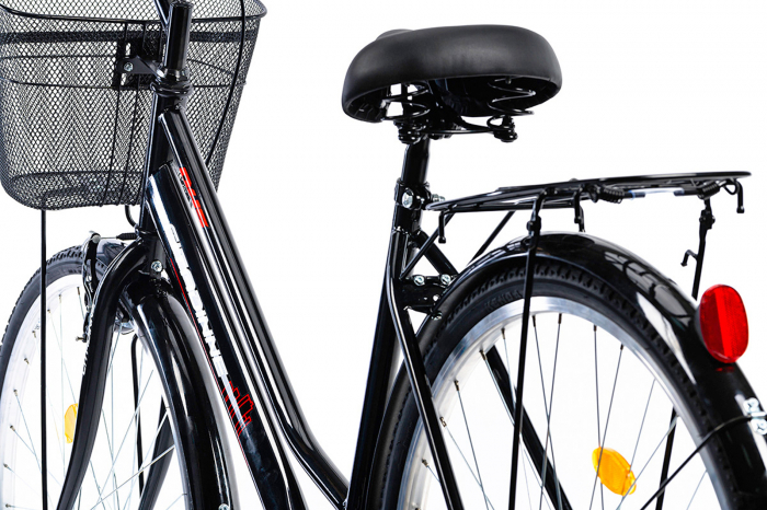 Bicicleta oras 28" CITADINNE 2812, cadru otel 20", frane V-Brake/torpedo, single speed, negru [7]