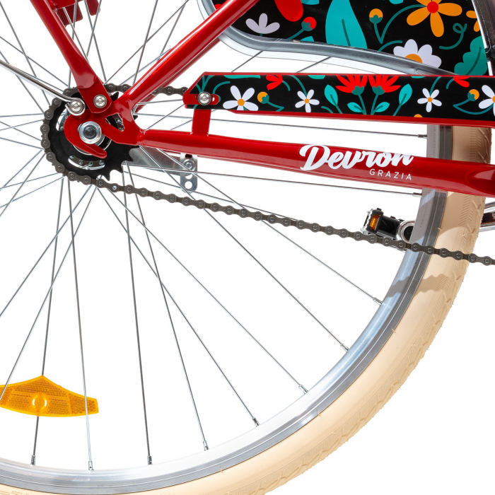 Bicicleta oras 28" DEVRON Grazia 1S, cadru otel, frane V-Brake/torpedo, single speed [7]