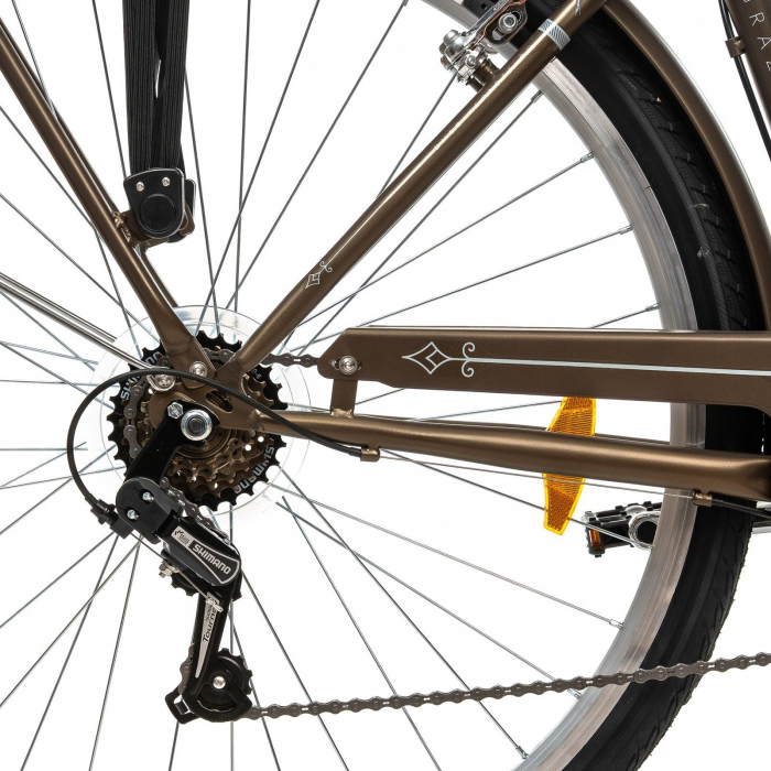 Bicicleta oras 28" DEVRON Grazia Retro 6S, cadru otel, manete revoshift, frane V-Brake, 6 viteze [7]