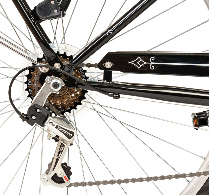 Bicicleta oras 28" DEVRON Grazia Retro 6S, cadru otel, manete revoshift, frane V-Brake, 6 viteze [9]