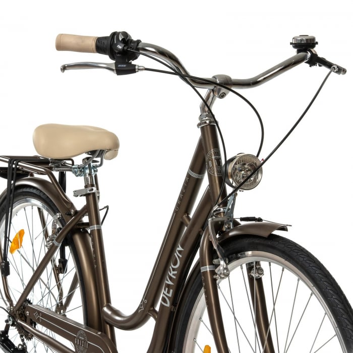 Bicicleta oras 28" DEVRON Grazia Retro 6S, cadru otel, manete revoshift, frane V-Brake, 6 viteze [4]