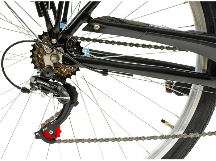 Bicicleta oras 28" DHS Citadinne 28001, cadru aluminiu 19.5", frane V-Brake, 6 viteze [7]