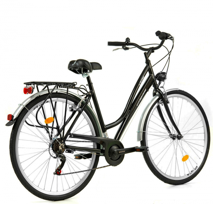 Bicicleta oras 28" DHS Citadinne 28001, cadru aluminiu 19.5", frane V-Brake, 6 viteze [3]