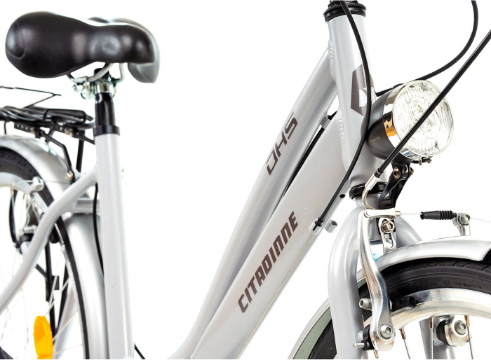 Bicicleta oras 28" DHS Citadinne 28001, cadru aluminiu 19.5", frane V-Brake, 6 viteze [4]