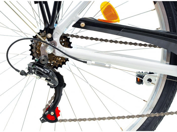 Bicicleta oras 28" DHS Citadinne 28001, cadru aluminiu 19.5", frane V-Brake, 6 viteze [7]