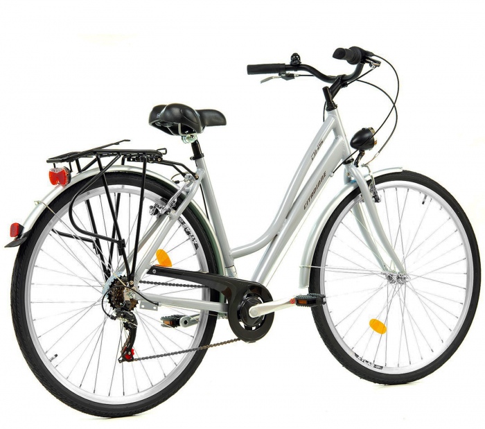 Bicicleta oras 28" DHS Citadinne 28001, cadru aluminiu 19.5", frane V-Brake, 6 viteze [3]