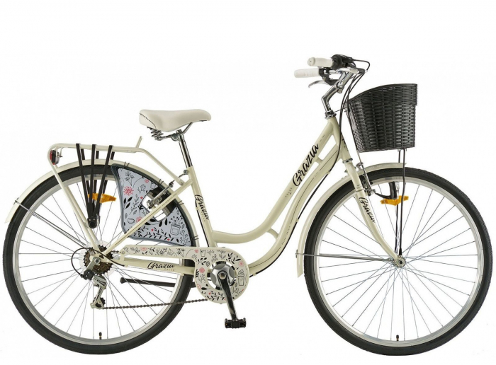 Bicicleta oras 28" POLAR Grazia Retro 6S, cadru otel, manete revoshift, frane V-Brake, 6 viteze [1]