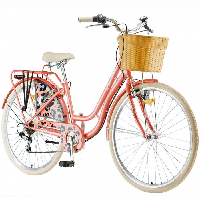 Bicicleta oras 28" POLAR Grazia Retro 6S, cadru otel, manete revoshift, frane V-Brake, 6 viteze [2]