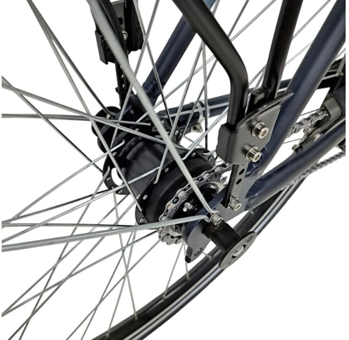 Bicicleta oras DEVRON Almeria Lady, cadru aluminiu 21.5", manete revoshift, frane V-Brake hidraulice, 7 viteze, bleumarin [7]