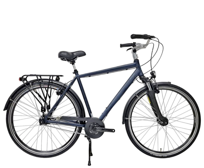 Bicicleta oras DEVRON Almeria Man, cadru aluminiu, manete revoshift, frane V-Brake hidraulice, 7 viteze, bleumarin [2]