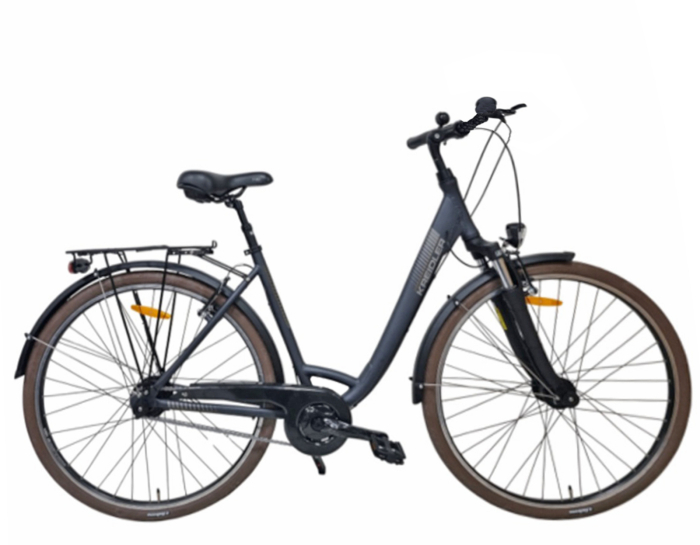 Bicicleta oras 28" KREIDLER Raise R1284, cadru aluminiu 19.5", manete revoshift, frane V-Brake, 9 viteze, negru [2]