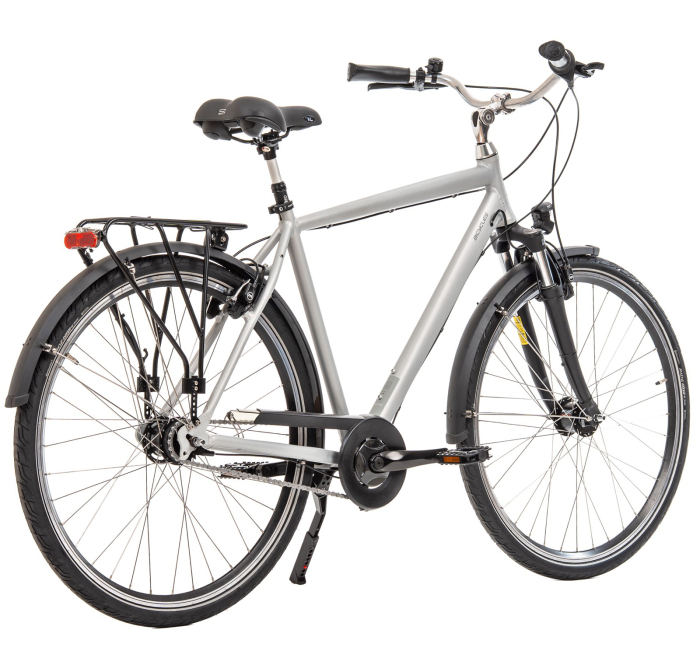 Bicicleta oras 28" KREIDLER Madrid Man, cadru aluminiu 21.5", manete revoshift, frane hidraulice, 7 viteze, gri [2]