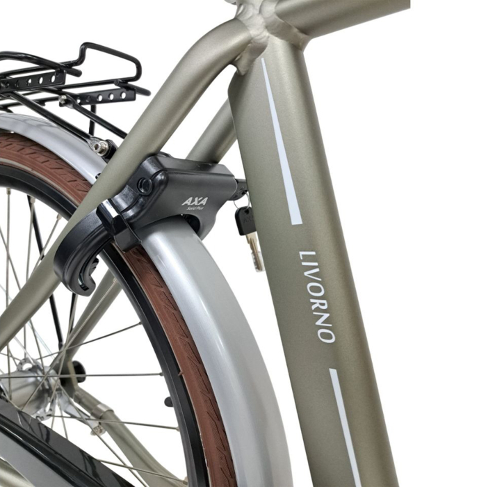 Bicicleta oras STELLA Livorno 28081, cadru aluminiu, manete revoshift, frane mecanica disc/torpedo, 7 viteze, gri [7]