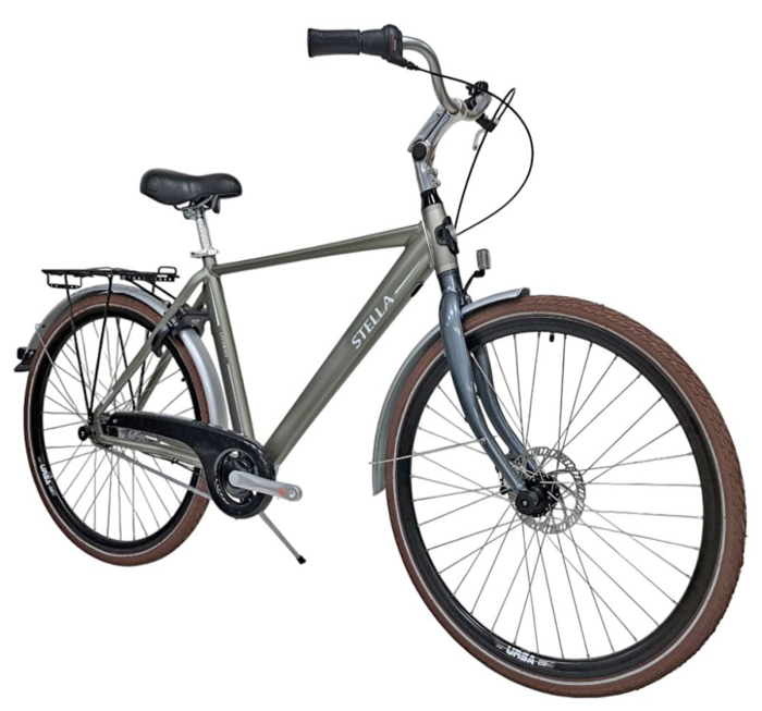 Bicicleta oras STELLA Livorno 28081, cadru aluminiu, manete revoshift, frane mecanica disc/torpedo, 7 viteze, gri [2]