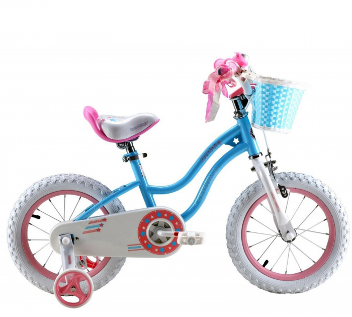 Bicicleta copii 12" ROYAL BABY Star Girl, albastru, varsta 2-4 ani [1]