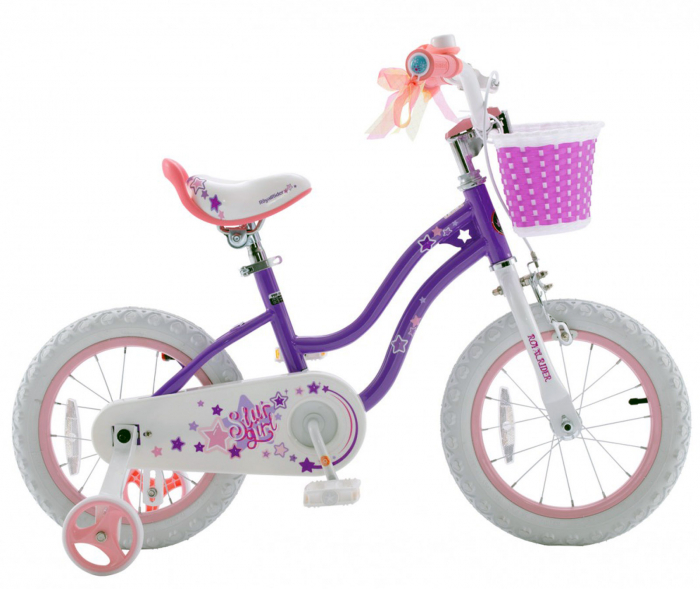 Bicicleta copii 18" ROYAL BABY Star Girl, violet, varsta 5-7 ani [2]
