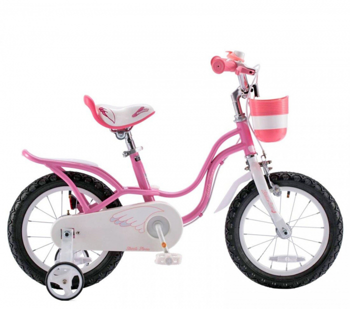 Bicicleta copii 14" ROYAL BABY Little Swan, roz, varsta 3-5 ani [2]