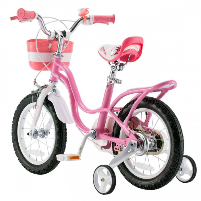 Bicicleta copii 14" ROYAL BABY Little Swan, roz, varsta 3-5 ani [3]